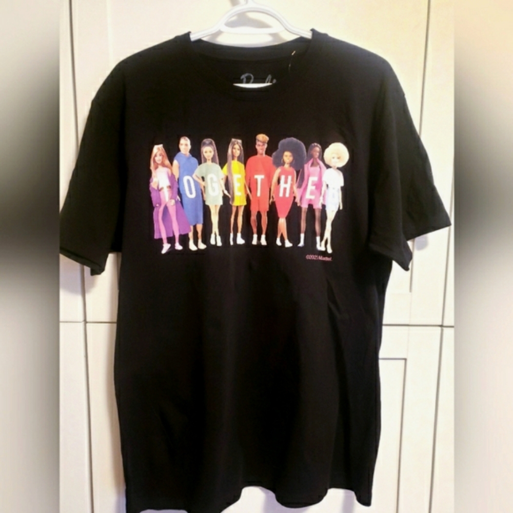NWT Barbie Rainbow Pride Together Tshirt